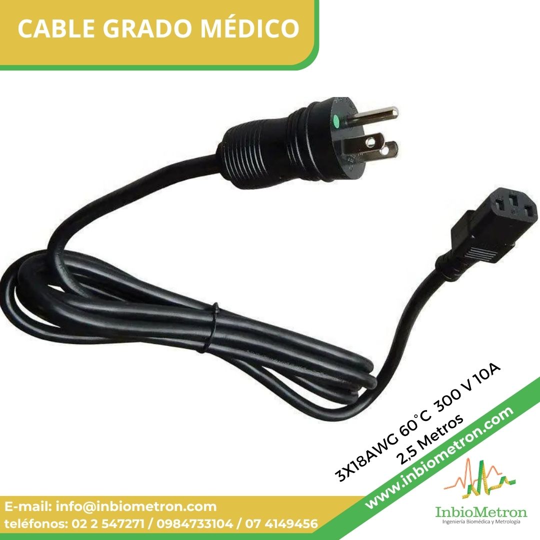 Cable Grado Médico 3X18AWG
